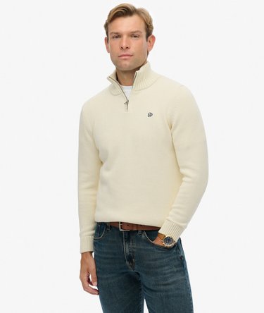 Pull en maille de coton à col camionneur Image 1