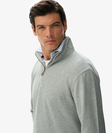Ribbed Half Zip Jumper Image 1