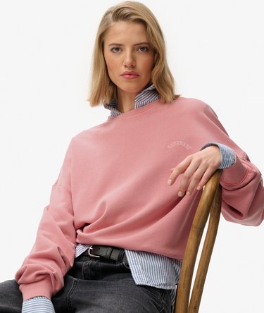 Essential Logo Garment Dyed Crew Sweatshirt Image 2