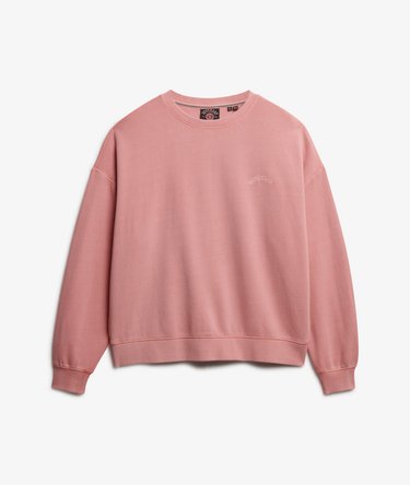 Essential Logo Garment Dyed Crew Sweatshirt Image 7