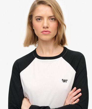 Essential Logo Long Sleeve Baseball Top Image 4