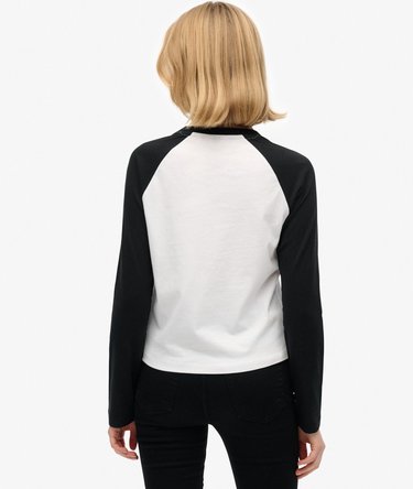 Essential Logo Long Sleeve Baseball Top Image 5