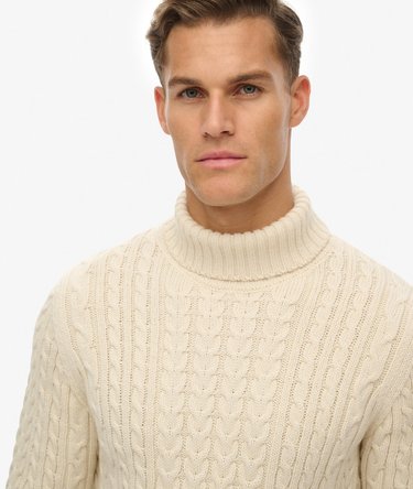 Maglione con collo alto a trecce Jacob Image 4