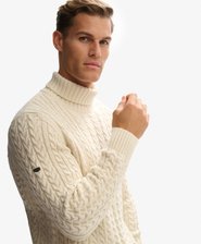 Maglione con collo alto a trecce Jacob