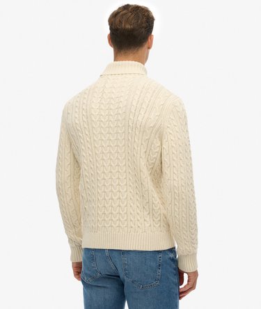 Pull Homme Col Roulé – Coton, Tricot Fin, Coupe Ajustée, Manches Longues, Parfait Automne-hiver