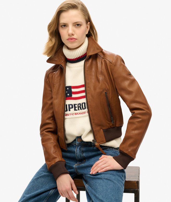 Americana Roll Neck Knit Jumper