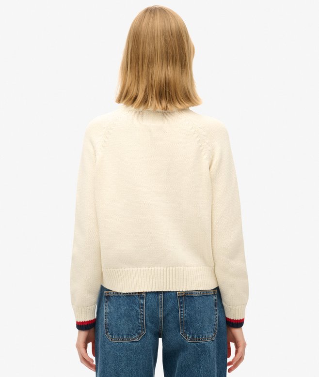 Americana Roll Neck Knit Jumper