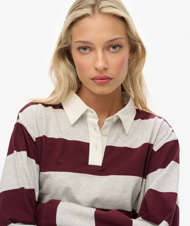 Polo de rugby rayé court Athletic Essentials Image 4