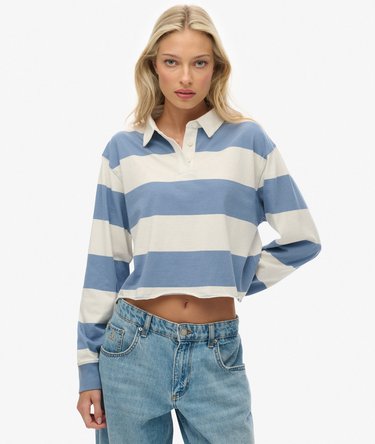 Polo de rugby rayé court Athletic Essentials Image 1