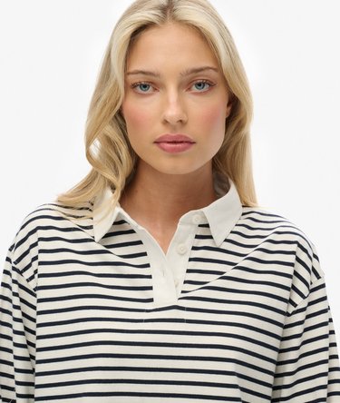 Polo de rugby rayé court Athletic Essentials Image 4