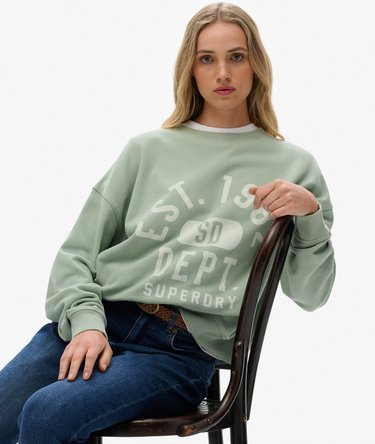 Athletic Essentials Relaxed Crew Sweatshirt Image 3