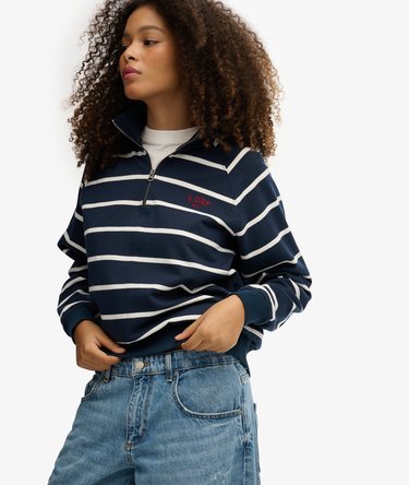 Athletic Essentials Stripe Half Zip Image 1