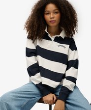 Athletic Essentials rugbyshirt met strepen