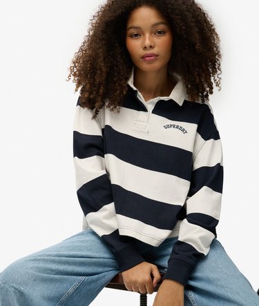 Athletic Essentials Stripe Rugby Top Image 1