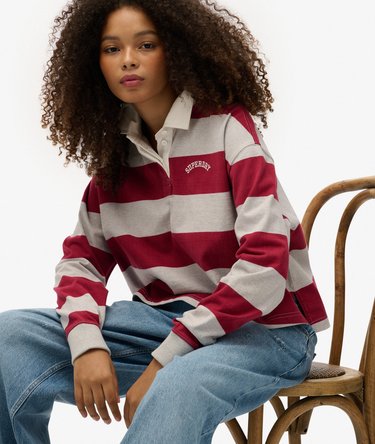 Athletic Essentials Stripe Rugby Top Image 1