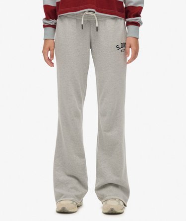 Athletic Embroidered Flare Joggers Image 4