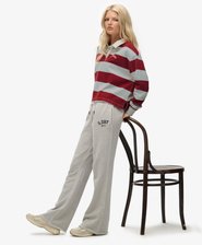 Athletic Embroidered Flare Joggers
