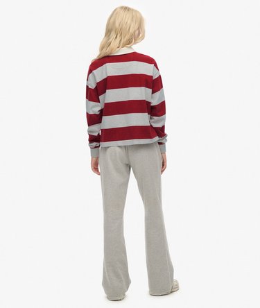 Athletic Embroidered Flare Joggers Image 6