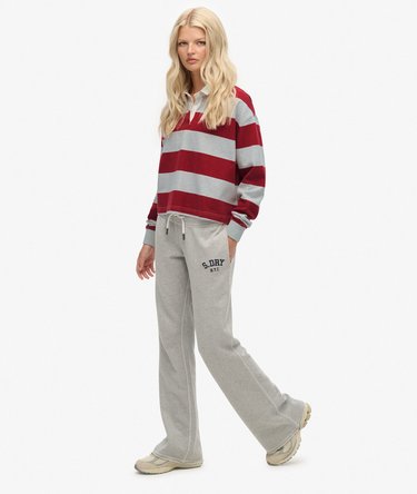 Athletic Embroidered Flare Joggers Image 3