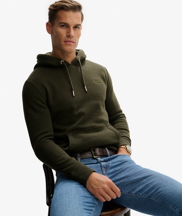 Vintage Logo Kapuzenpullover mit Stickerei Image 2