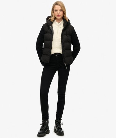 Veste Hybride à Manches en Tricot Torsadé Image 3