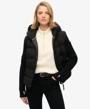Cable Knit Sleeve Hybrid Jacket