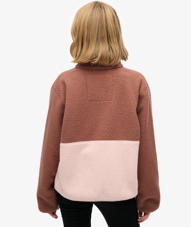 Colour Block Fleece Jacket Image 5