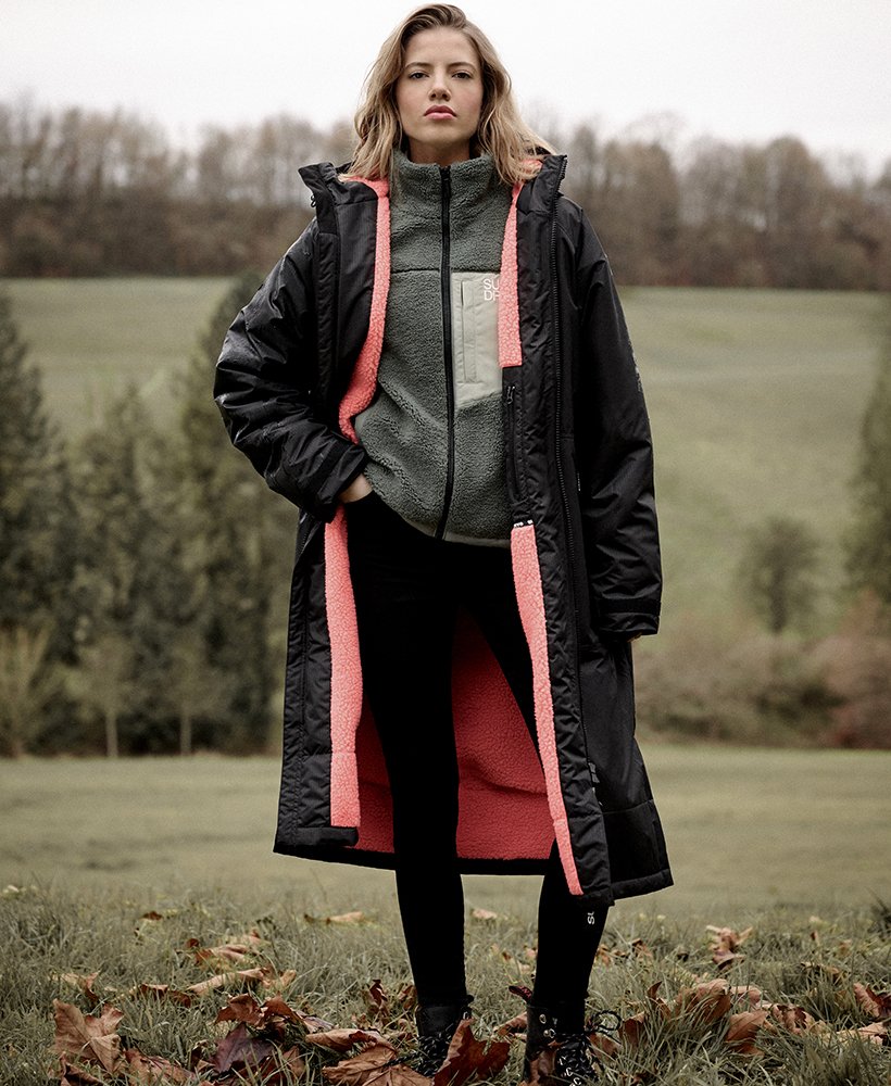 Superdry Longline Superdry Everest Mantel Damen Superdry Weiter