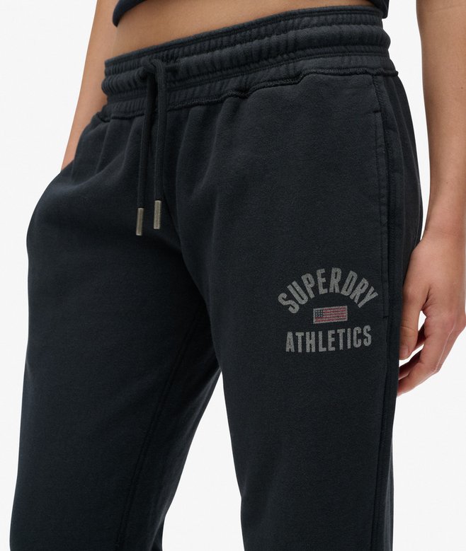 womens Athletic Print Flare Joggers in Eclipse Navy Superdry UK