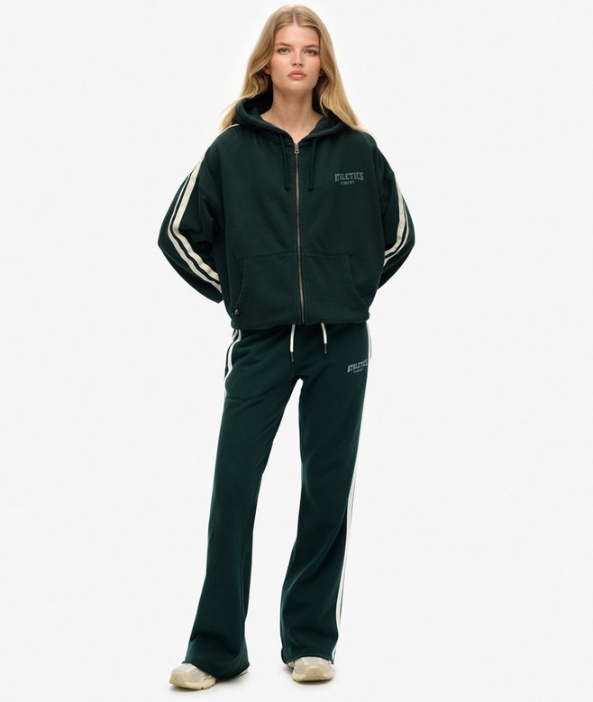 Athletic Stripe Flare Joggers
