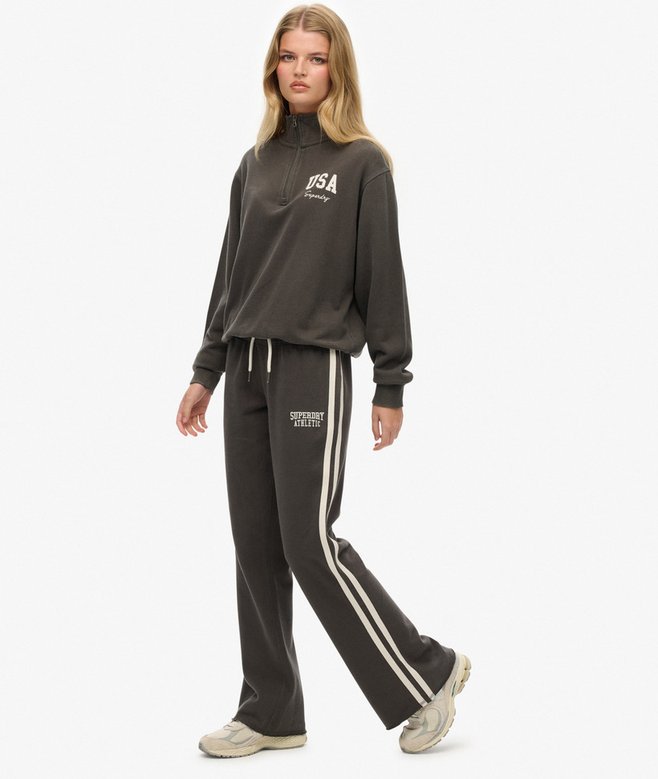 Athletic Stripe Flare Joggers