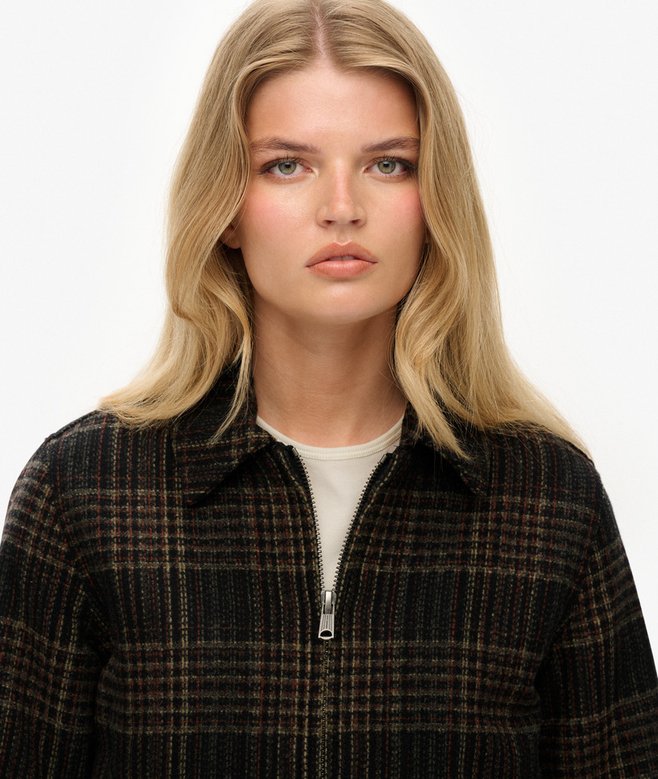 Checked Ranch Quilted Jacket