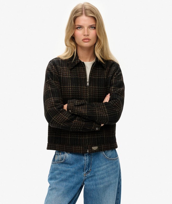Checked Ranch Quilted Jacket