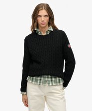 Slouchy Cable Knit Jumper