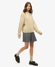 Vintage Pleated Mini Skirt