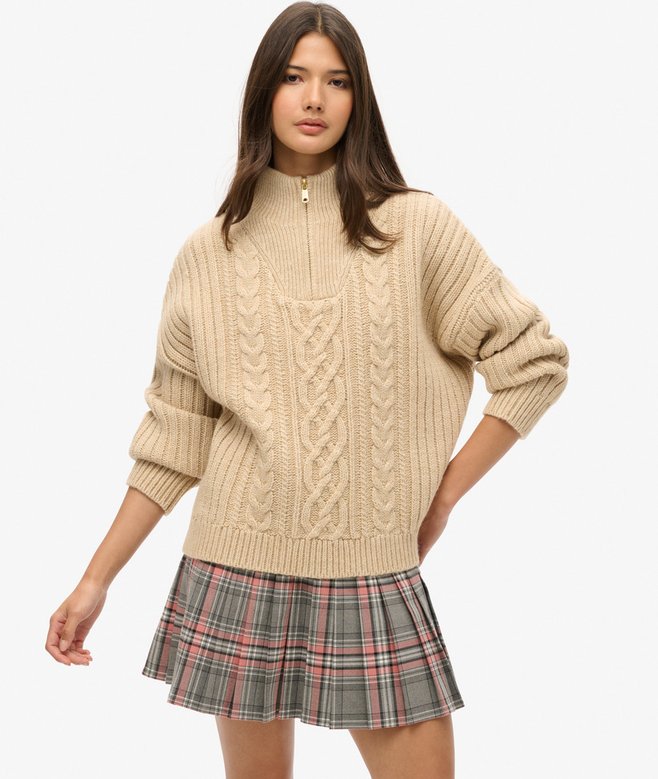 Vintage Pleated Mini Skirt