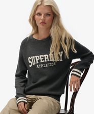 Slouchy Intarsia Graphic Knitted Jumper
