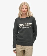 Slouchy Intarsia Graphic Knitted Jumper