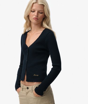 Essential Button Through Long Sleeve Top Image 1