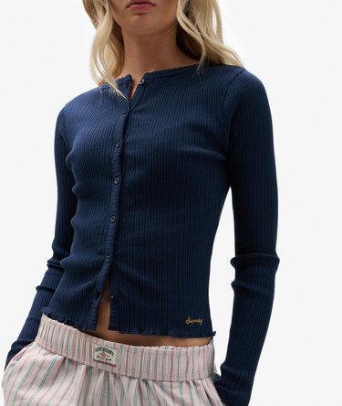 Athletic Essentials Ribbed Cardigan Image 1