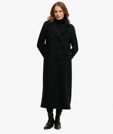 Double Breasted Wool Blend Coat Image 3