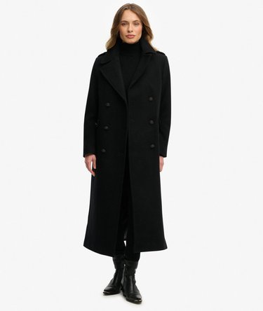 Double Breasted Wool Blend Coat Image 1