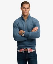 Sudadera con Media Cremallera y Logo Vintage Bordado