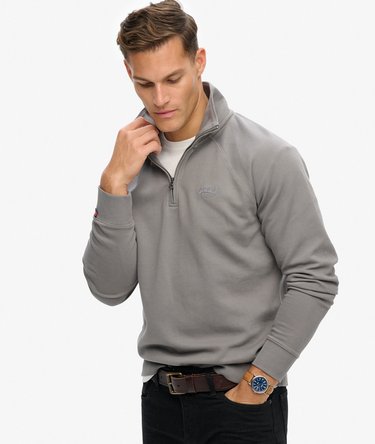 Essential Logo Raglan Henley Jumper Image 2