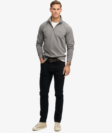 Essential Logo Raglan Henley Jumper Image 3