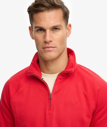 Essential Logo Raglan Henley Jumper Image 4