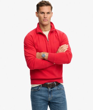 Essential Logo Raglan Henley Jumper Image 1