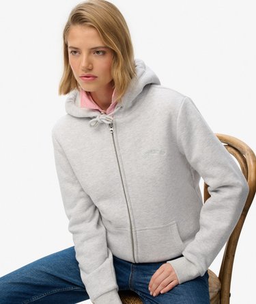 Borg Lined Zip Hoodie Image 2