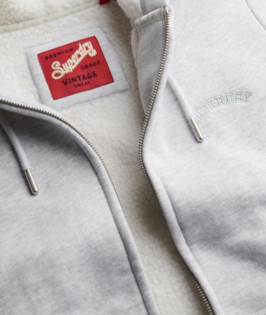 Borg Lined Zip Hoodie Image 6