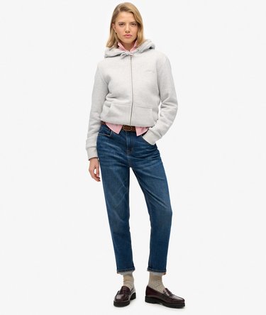 Borg Lined Zip Hoodie Image 3